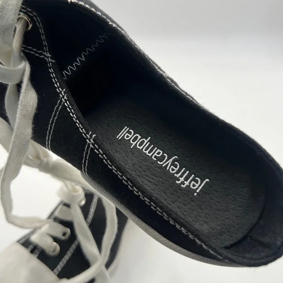 Jeffrey Campbell Black and White Sneaker-Inspired Heels - Picture 9 of 9